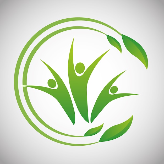 Eco icon design 