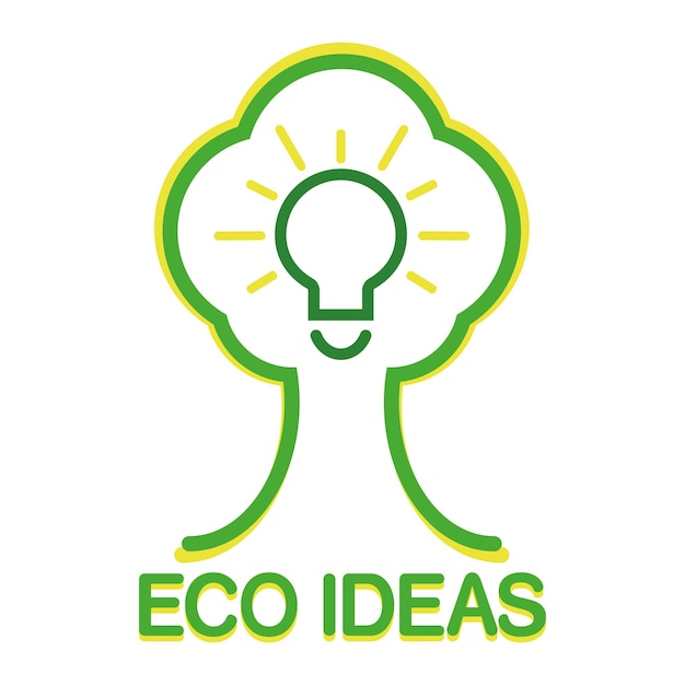 eco-ideeën cool minimalistisch logo