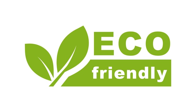 에코 라벨 친환경 로고 유기농 및 천연 제품 아이콘