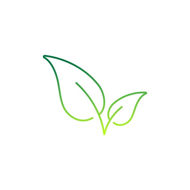 Eco leaf logo design vector template Eco friendly vector icon