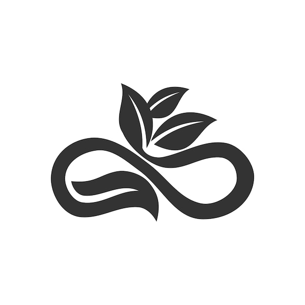 Шаблон эко-логотипа Иконка Иллюстрация Фирменный стиль Изолированная и плоская иллюстрация Векторная графика