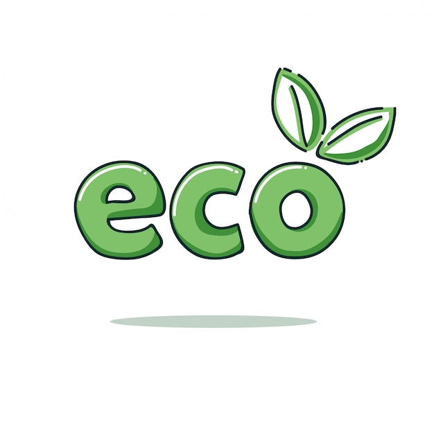 Modello logo eco