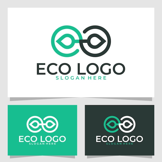 Eco-logo vector ontwerpsjabloon