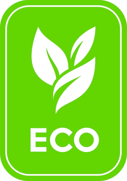 Vector eco logo