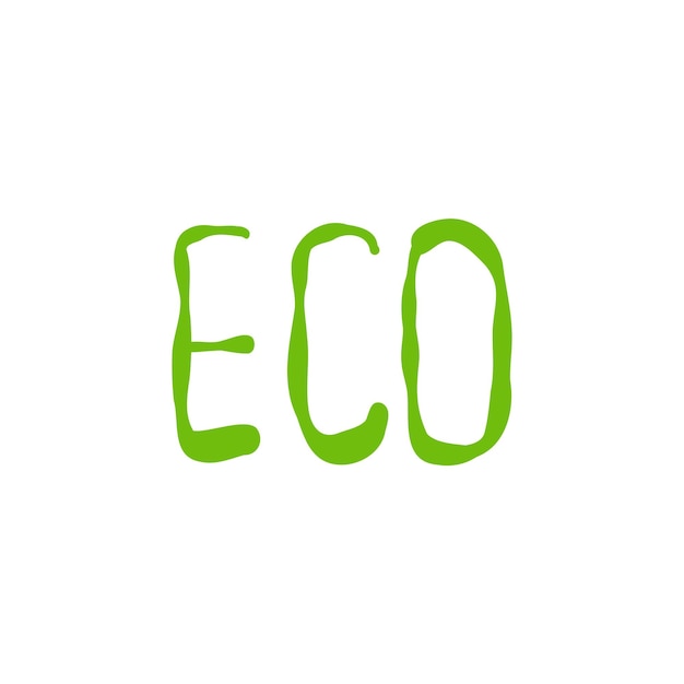 Etichette ecologiche bio ecologia badge vegani set disegnati a mano vettore cibo sano icone impostate