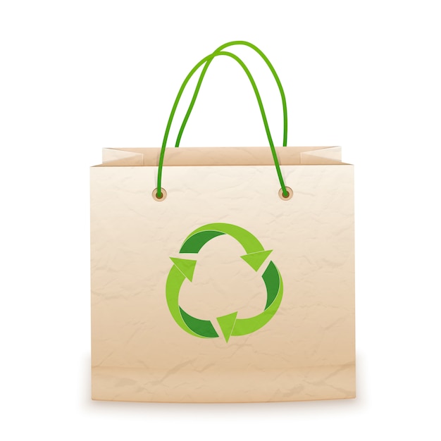 Vector eco paper bag