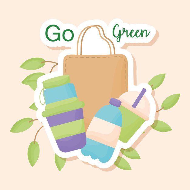 Eco stickers card