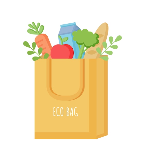 Eco tas met natuurvoeding