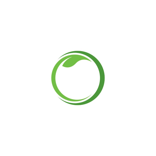 Vector eco tree leaf logo template