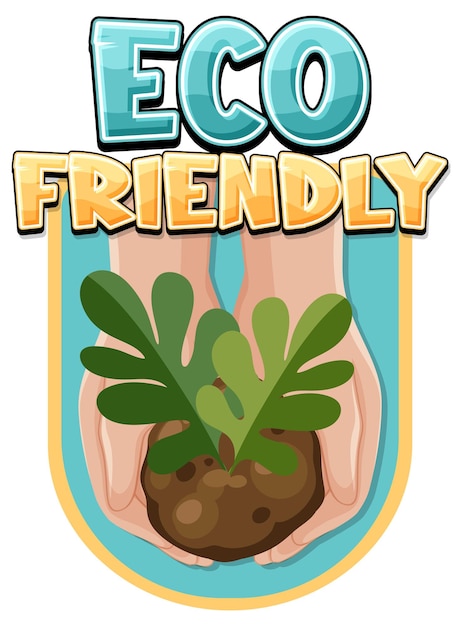 Eco vriendelijke logo banner vector