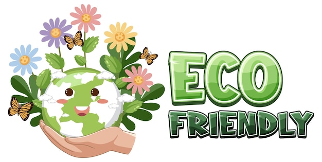 Eco vriendelijke logo banner vector