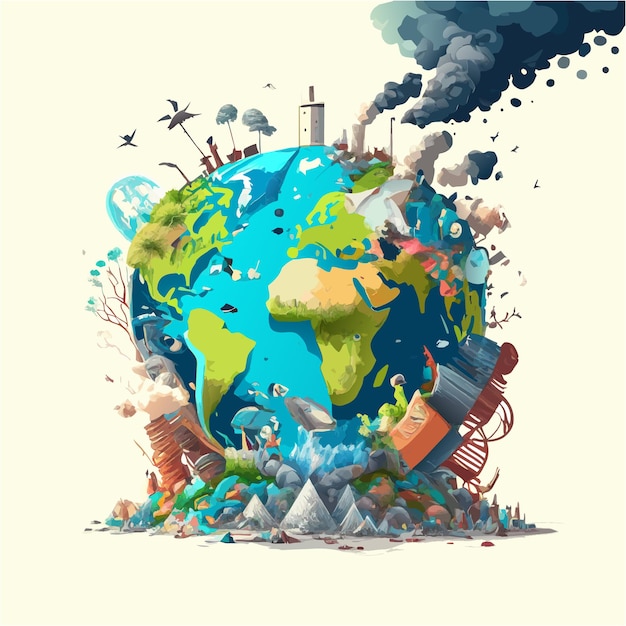 EcoConscious Art Earth's Pollution