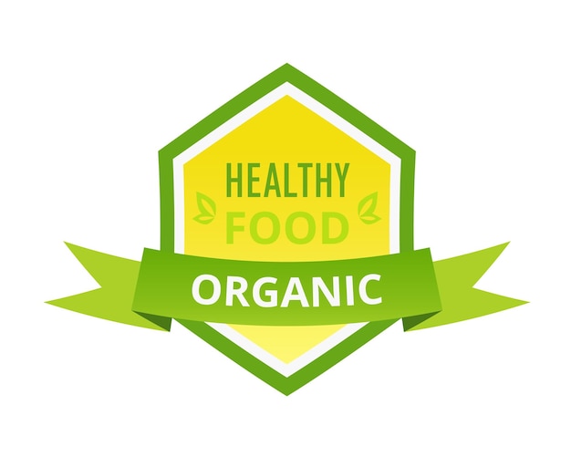 Ecofriendly natural healthy organic food farm biological labels tags