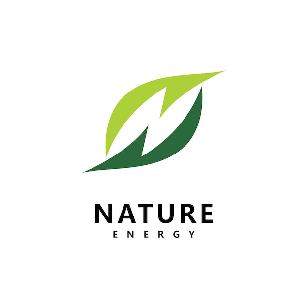 Ecol energie logo vector sjabloon