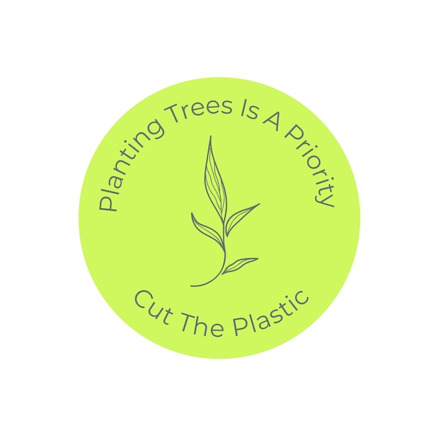 ecological symbol. handdrawn illustration of environment protection sustainability concept.