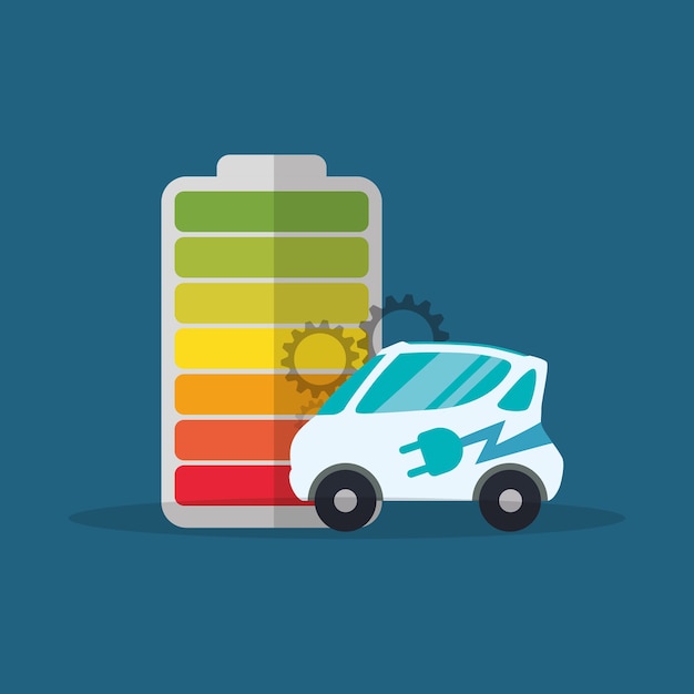 Ecologie auto elektrische batterij