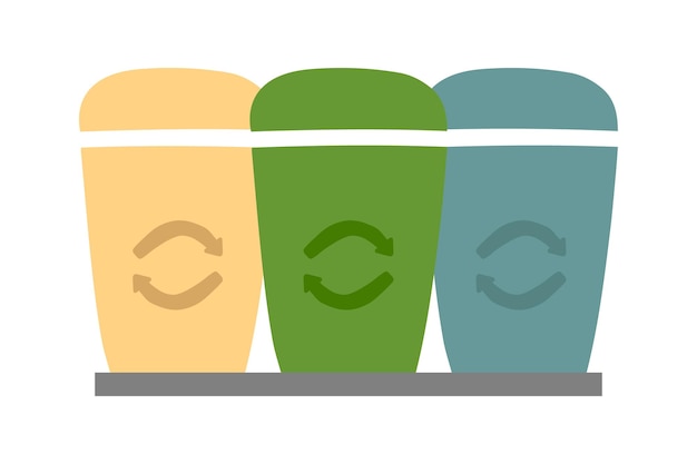 Ecologie Eco-pictogram recycling Vuilnisbakken