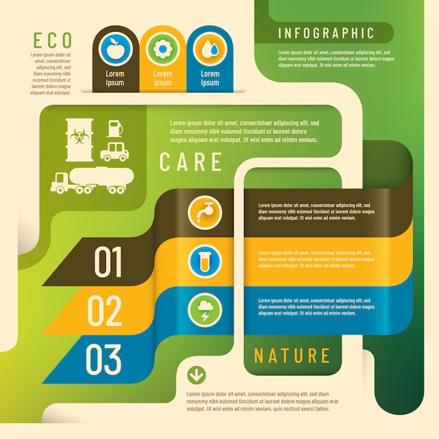 Vector ecologie info afbeelding