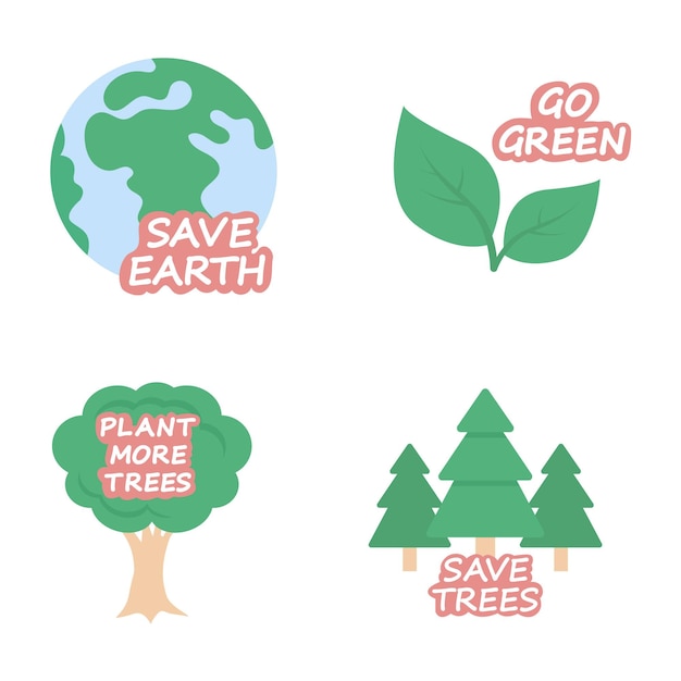 Vector ecologie stickers