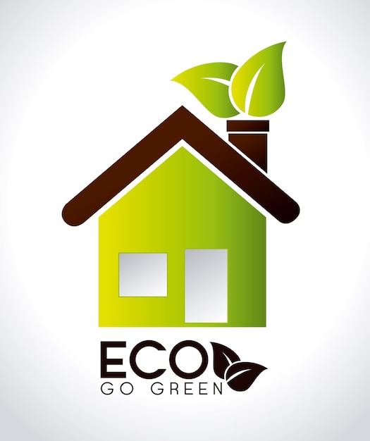 Vector ecologisch ontwerp