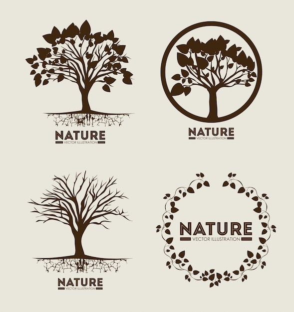 Vector ecologisch ontwerp