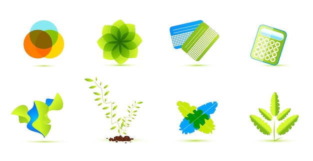 Ecologische vector iconen