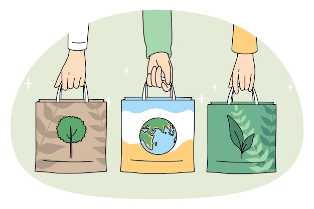 Cura dell'ecologia e concetto di cose ecocompatibili