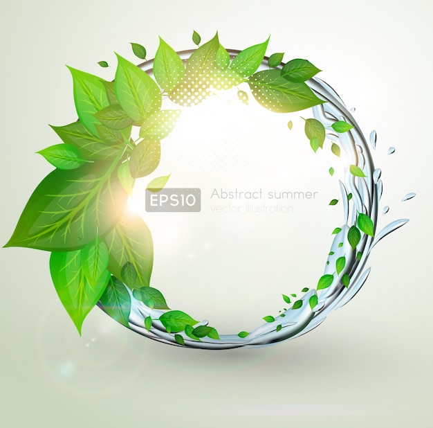 Ecology concepts modern banner foliage