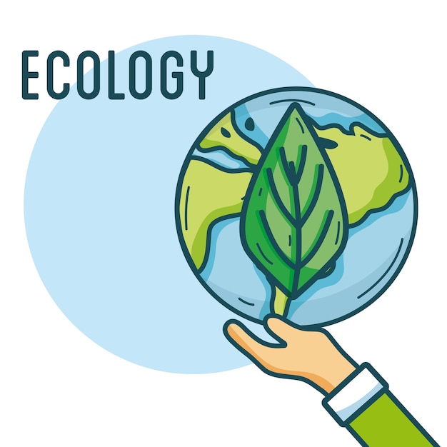 Ecology green plants world concept