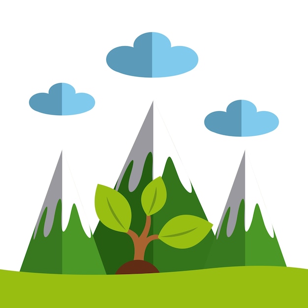 Vector ecology icon design