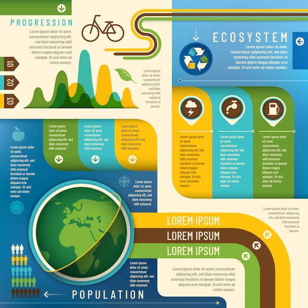 Grafica informazioni ecologia