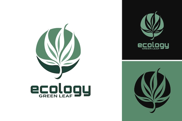 벡터 생태 로고 디자인은 환경과 관련된 로고를 만드는 데 적합한 디자인 자산입니다.