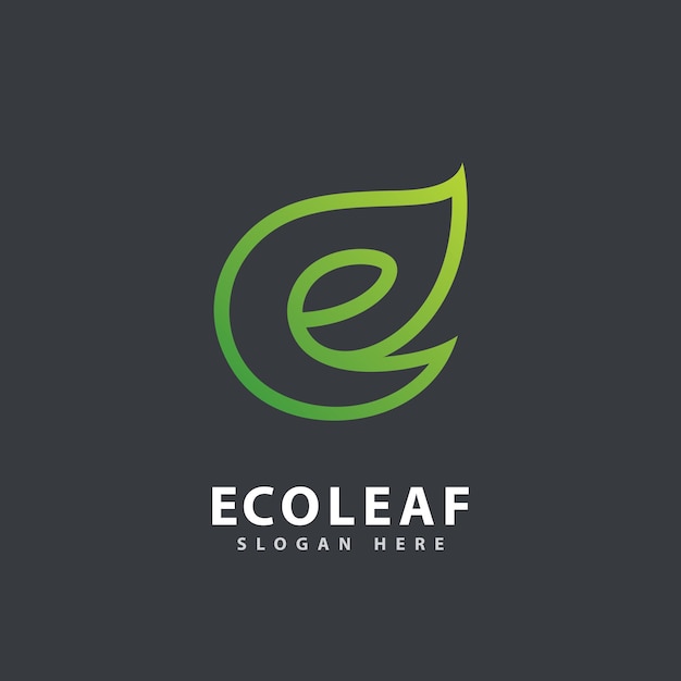 Ecology nature logo element vector