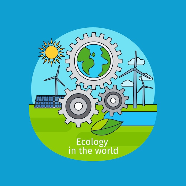 Vector ecology in the world concept