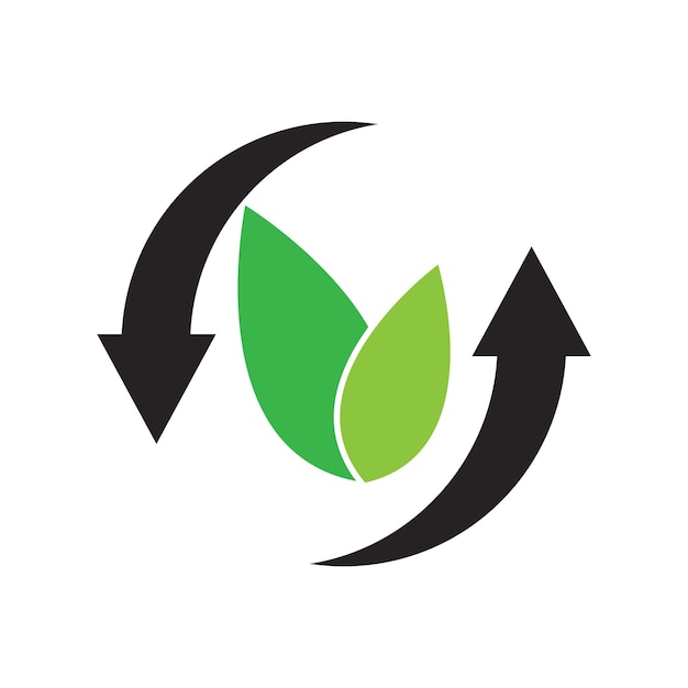 Образец векторной иллюстрации логотипа иконы EcologyECO