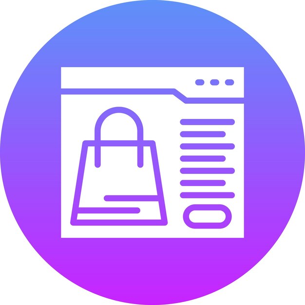 ECommerce Webページのベクトルアイコンのイラスト