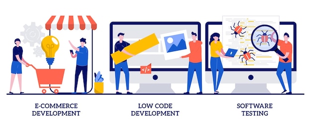 Sviluppo di e-commerce, sviluppo di codice basso, test di software it. set di software applicativo