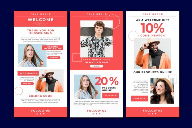 Ecommerce email template collection