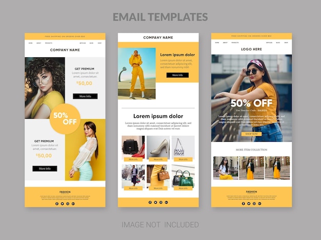Ecommerce email template, Fashion email template