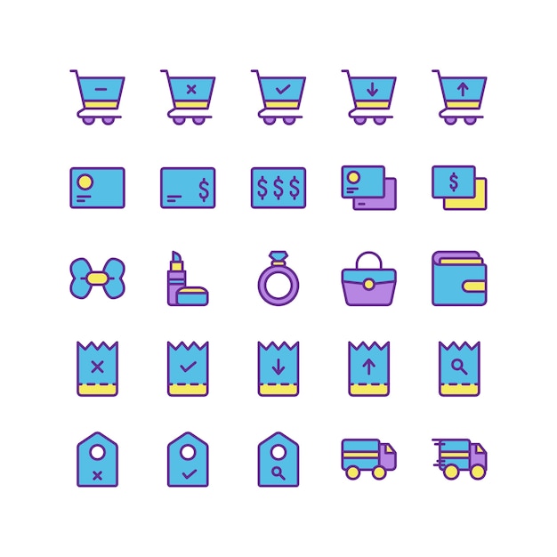 Vector ecommerce icon set