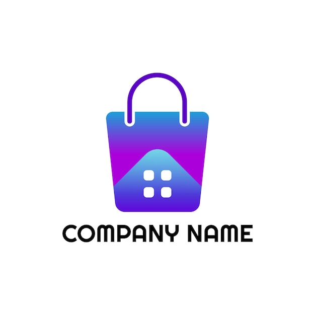 ecommerce logo design template vector