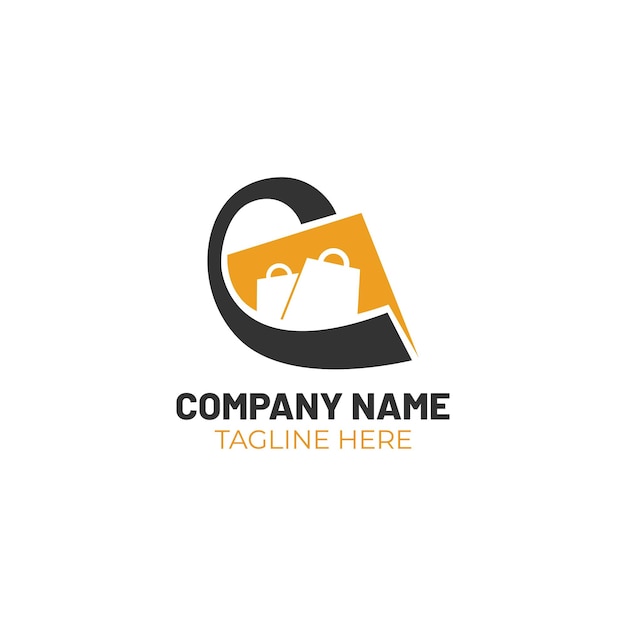 Vector ecommerce logo design. vector online shop logo idea and concept. vector logo for ecommerce, sale.