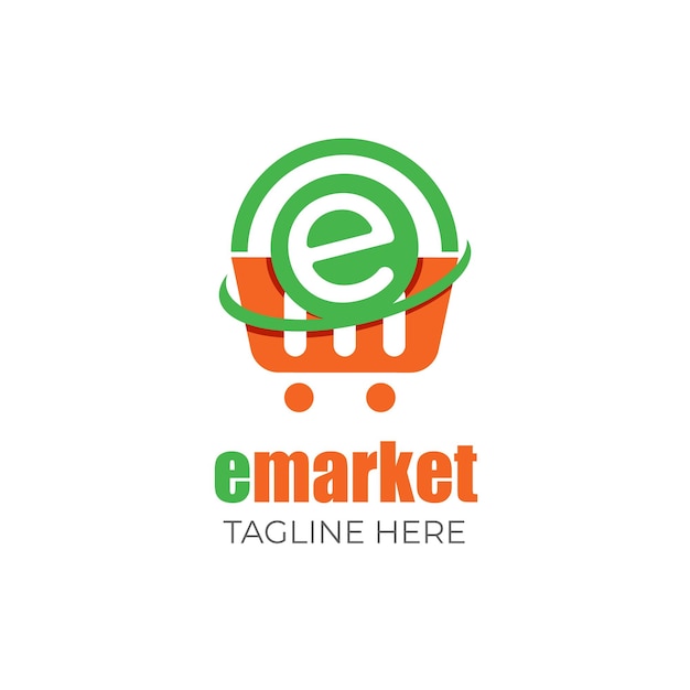 Шаблон логотипа электронной коммерции