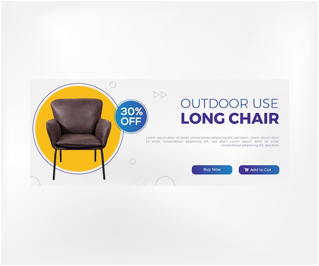 Ecommerce product promo ui banner design