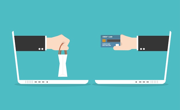 ecommerce vector flat illustration.