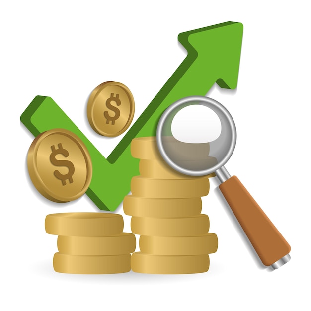 Icona dell'analisi economica 3d illustrazione dalla collezione economica icona 3d dell'analisi economica creativa per modelli di web design, infografiche e altro ancora