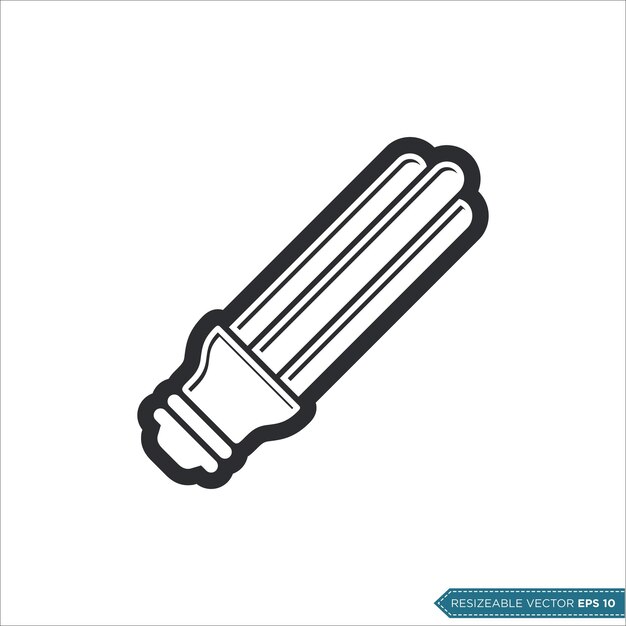 Vector economical light bulb icon vector template