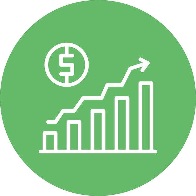 Economie Groei vector icoon illustratie van Business Startup icoon set