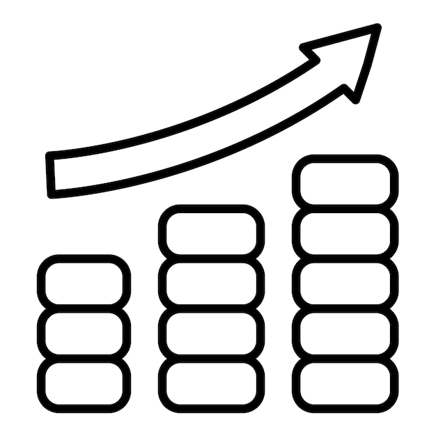 Economy Growth Line Illustration