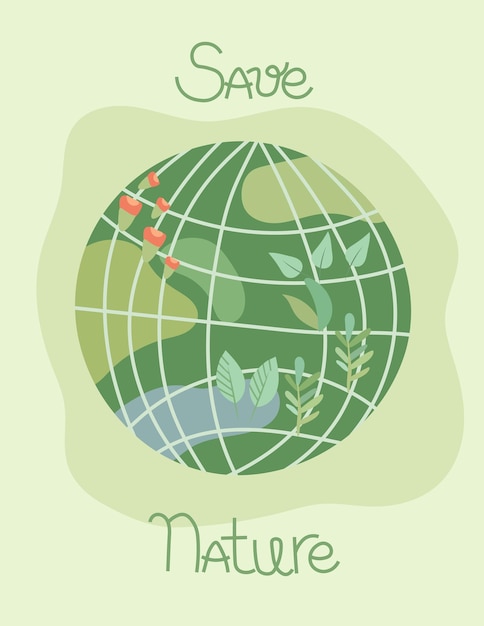 Ecopreservation idea Nature fueling humanity Mother earth Green planet Global Warming